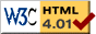 Conformità rispetto alle specifiche HTML 4.01 del W3C